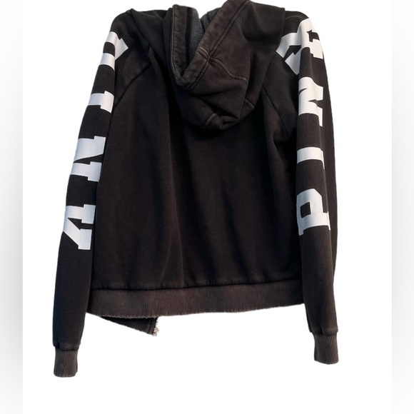 Victoria Secret Pink dark grey zip up size medium - Picture 3 of 7